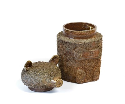 Lot 98 - A Brown Saltglaze Stoneware Tobacco Jar and...