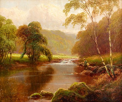 Lot 653 - William Mellor (1851-1931) "On the Wharfe,...