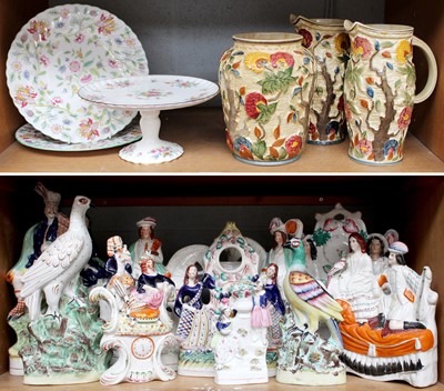 Lot 123 - A Collection of Victorian Staffordshire...