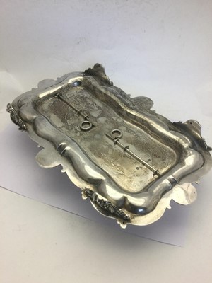 Lot 2032 - A George IV Silver Inkstand