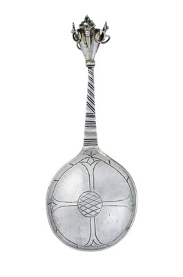 Lot 2060 - A Swedish Parcel-Gilt Silver Spoon