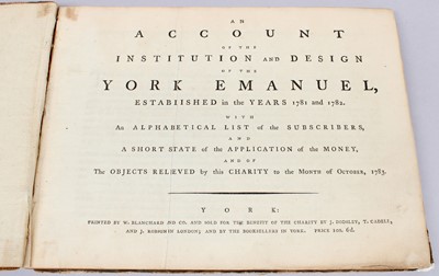 Lot 83 - York Emmanuel. An Account of the Institution...