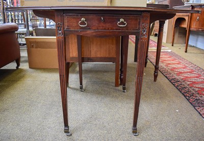 Lot 1488 - A Georgian Mahogany Butterfly Pembroke Table,...