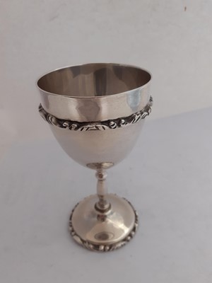 Lot 2267 - A Set of Six Mexican Silver Goblets