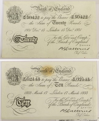 Lot 434 - 2x Bank of England, Operation Bernhard Forgery...