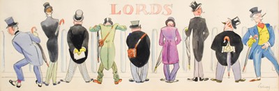 Lot 1178 - *Gilroy (20th Century) "Lords" Signed in...