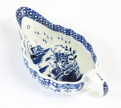 Lot 56 - A Worcester Porcelain Sauceboat, circa 1775,...