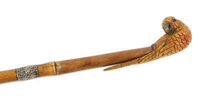 Lot 156 - An Early 20th Century Bamboo Sword Cane, with...