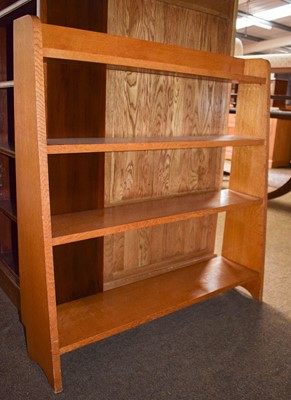 Lot 1479 - A Solid Light Oak Bookcase, 92cm by 21cm by 94cm