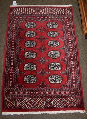 Lot 1288 - An Afghan Tekke, the raspberry field with two...