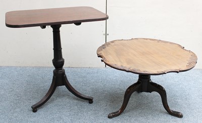 Lot 1328 - A George III Mahogany Tripod Table, the...