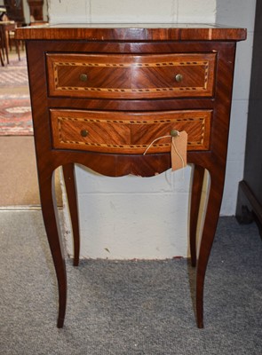 Lot 1317 - A French Kingwood Bedside Chest, early 20th...