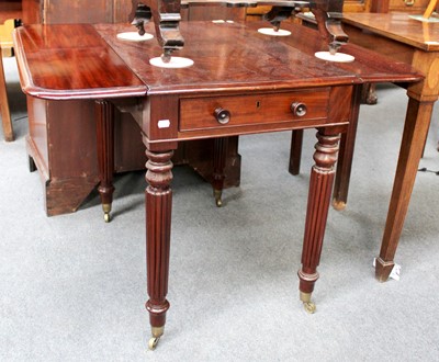 Lot 1274 - A William VI Mahogany Pembroke Table, on...