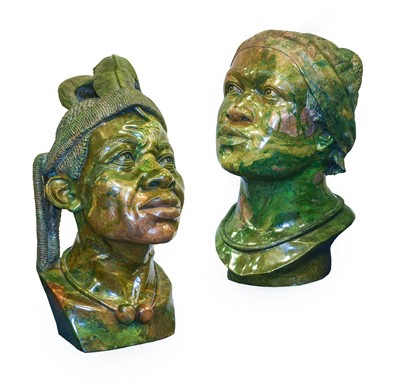 Lot 205 - Peter Chikumbirike (Zimbabwe, b.1958): A Pair...