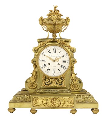 Lot 226 - A French Ormolu Striking Mantel Clock, signed...