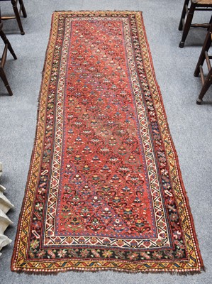 Lot 1237 - ~ Northwest Persian Runner, the soft brick...