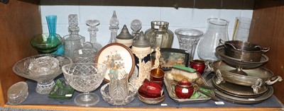 Lot 201 - Silver Plated Wares, including swing handle...