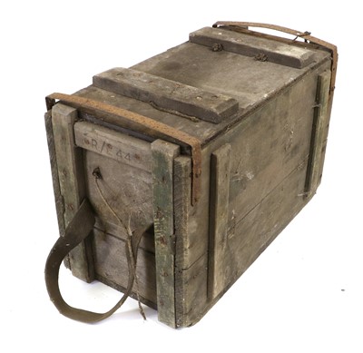 Lot 87 - Two Second World War Ammunition Boxes, each...