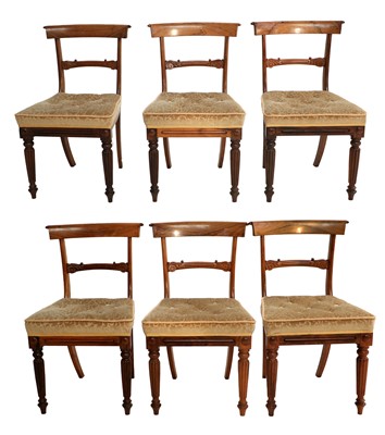 Lot 1258 - A Set of Six Carved Rosewood Dining Chairs, in...