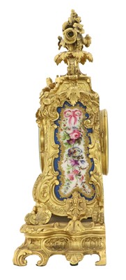 Lot 227 - A French Ormolu and Porcelain Mounted Striking...