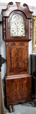 Lot 1320 - A Mahogany Eight Day Long Case Clock, signed W....