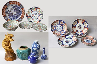 Lot 222 - Assorted Chinese and Japanese Porcelain,...