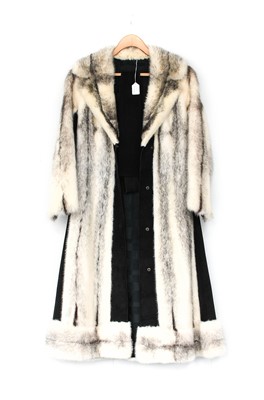 Lot 2198 - Circa 1970s Grey Mink and Black Suede Coat,...