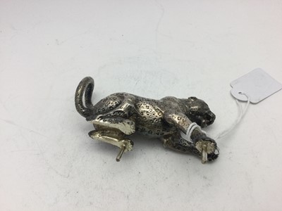 Lot 2140 - A Zimbabwean Silver Model of a Cheetah