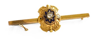 Lot 331 - A Diamond and Enamel Brooch, the old cut...