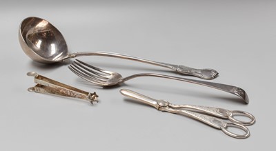 Lot 29 - Four George III and Later Silver Serving Items,...