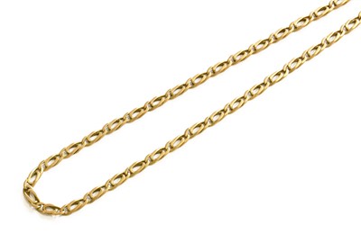 Lot 328 - A 9 Carat Gold Fancy Link Chain, length 45.8cm