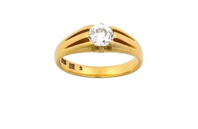 Lot 2152 - A Diamond Solitaire Ring the old cut diamond...
