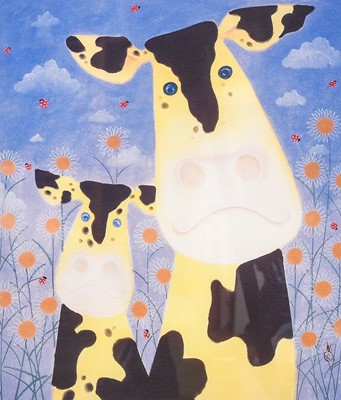 Lot 1021 - Mackenzie Thorpe (b.1956) ''Daisys'' Signed,...