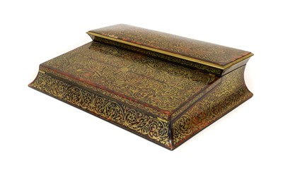 Lot 424 - A Victorian Boulle Writing Slope, by Leuchars...