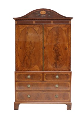 Lot 300 - A George III Mahogany, Tulipwood-Banded,...