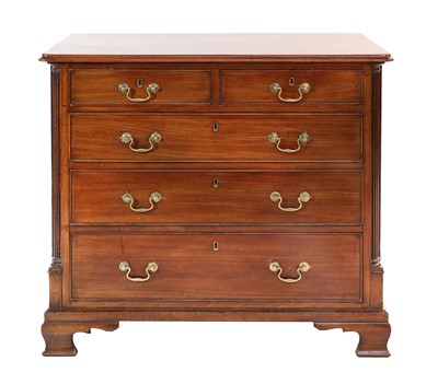 Lot 1164 - A George III Mahogany Straight-Front Chest,...