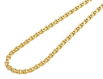 Lot 324 - A 9 Carat Gold Fancy Link Necklace, length 61.8cm