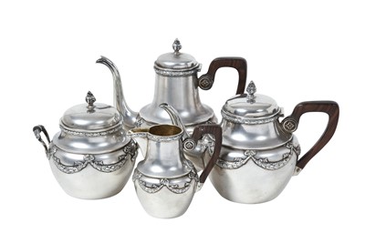 Lot 2042 - A Four-Piece French Silver Bachelors Tea and Coffee-Service