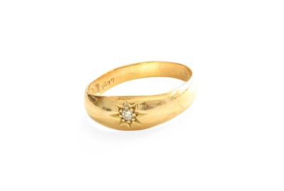 Lot 364 - An 18 Carat Gold Diamond Solitaire Ring, the...