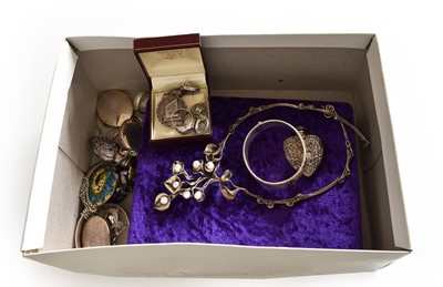 Lot 473 - A Quantity of Silver and White Metal Jewellery,...