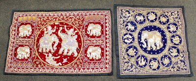 Lot 1318 - A Pair of Decorative Asian Wall Hangings (2)