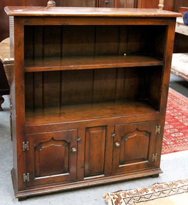 Lot 1192 - A Titchmarsh & Goodwin Style Oak Open Bookcase,...