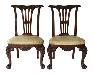 Lot 384 - A Pair of Irish George II-Style Carved...