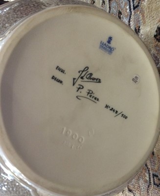 Lot 322 - A Lladro Porcelain Vase, by Jose Luis Alvarez,...