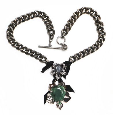 Lot 1061 - Lanvin Paris Pendant Necklace, with chunky...