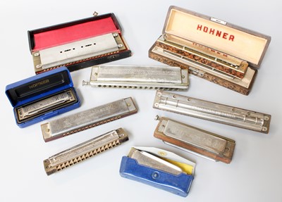 Lot 108 - A Collection of Harmonica, mainly Hohner (one...