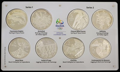 Lot 334 - Rio 2016 Olympic Games Commemorative Silver...