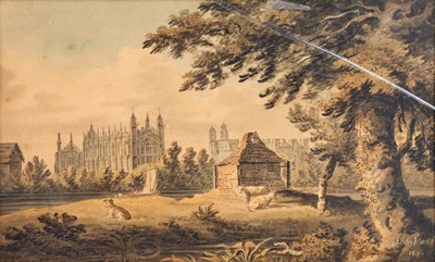 Lot 619 - John Varley OWS (1778-1842) Windsor Castle...