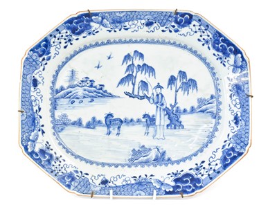 Lot 195 - ~A Pair of Chinese Porcelain Platters, 18th...