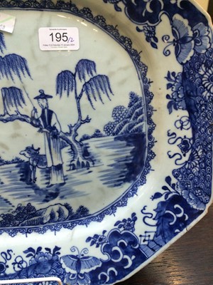 Lot 195 - ~A Pair of Chinese Porcelain Platters, 18th...